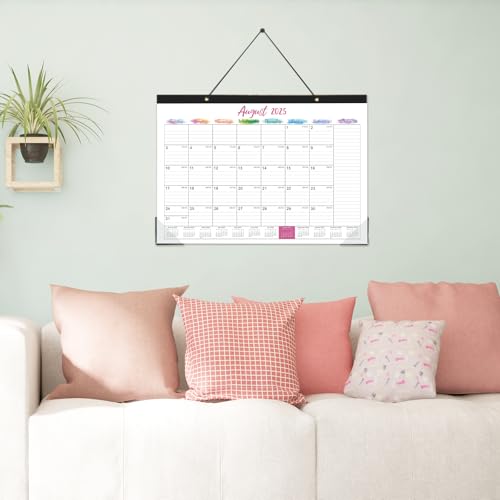 2025 Desk Calendar - 2025 Calendar from January 2025 - December 2025, 12 Months Monthly Desk Calendar, 17" x 12", Desk Pad, Large Ruled Blocks