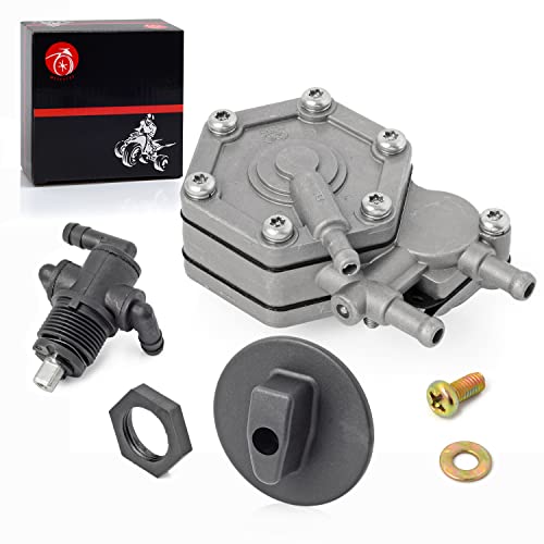 image for MOTO1988 FUEL PUMP & Fuel Tank Valve Petcock 3 Way & Knob NUT For Pola