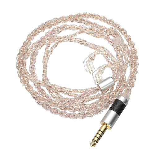 PATIKIL IEM�C���z���P�[�u�� 1.2M 28AW G 4�c �����xHiFi�C���[�P�[�u�� �⃁�b�L�����R�[�h �����p Ananda Arya HE400SE�Ή� �s���N�F (4.4mm TF Z)