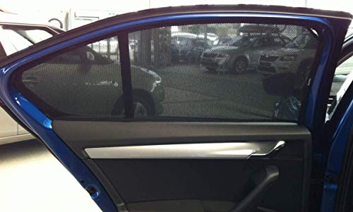 Image of Auto Addict Zipper Magentic Car Sunshades Set of 5 Pcs Black with Dicky Rear Window for Maruti Suzuki Ignis