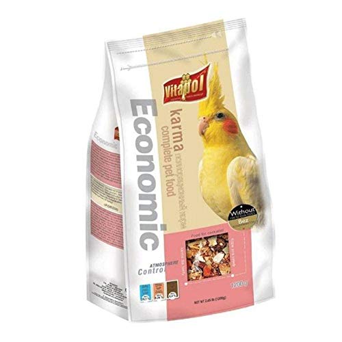 Image of Vitapol Economic Food for Cokatiel 1200Gm (Pack of 2), All Life Stages, Chunk, Bird