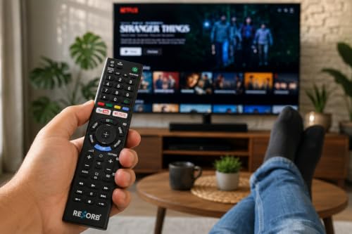 Image of Sony TV Remote Compatible with Sony Bravia Smart LED LCD UHD OLED QLED 4K Android TV Models, Replacement Remote Control, Black LED 266 NVC