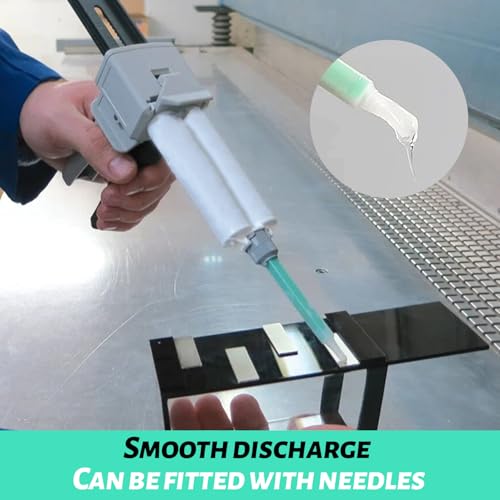 20 Stück Statikmischer, 1:1 Mischdüsen, Schnelle Klebstoffzufuhr, Kann mit Nadeln Installiert Werden, für die Neuorganisation des Rohrleitungsflusses durch Bewegungsmischen (Grün)