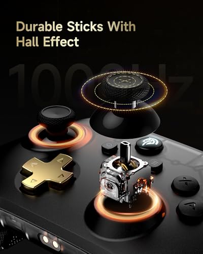 EasySMX D05 PC Controller - Enhanced Wireless Bluetooth Pro Controller with Charging Dock/Hall Sensor/RGB Lighting - No Stick Drift, No Dead Zone - Work for Windows PC, Android, Steam and Switch - Image 4