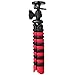 Vivitar Large Rubbarized Spider Tripod, Extends 12 inches and rotates 360 Degrees, VIV-SP-12-RED/BLK, Red and Black