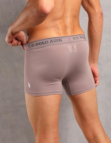 Image of U.S. Polo ASSN. Mens OET17 Solid Breathable Underwear Trunks - Pack of 3