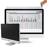 Computer Privacy Screen Filter for 23 inch Widescreen Display Monitors by AirMat. Anti Glare Protector Film for Data Confidentiality. (23