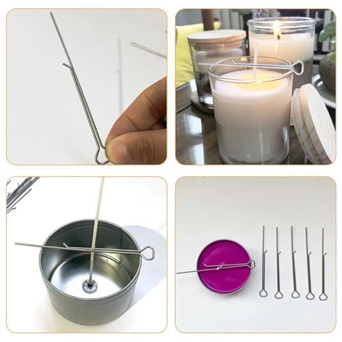 Soportes elásticos para mechas de vela 40 unidades miniatura 3