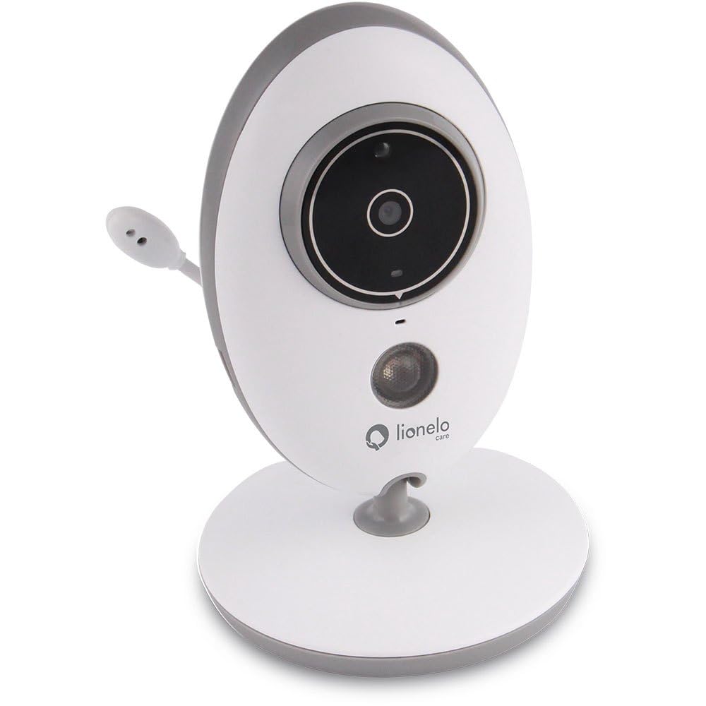 lionelo Babyline 5.1 Babyphone Caméra Bébé, Baby Phone avec Moniteur Vidéo, 2 Caméras, sans Fil Jusqu’à 300 m, Audio Bidirectionnel, Mode Nuit, Température, Autonomie 20 h