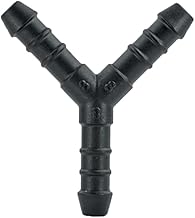 UKCABLE-TIES 2X Y-Piece Splitter Connector Hose Tube Pipe 3-Way Fuel Air Water Pipe Connector Joiner (Size: 8mm - (PJ38))