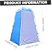 Owddddtnxc Toilet Tents for Camping, 170T Water & Sun Proof Shower Tent with Zippered Door, Windproof Rope & Peg for Outdoor