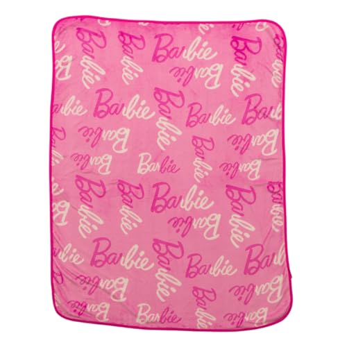 Image of Barbie Kids Bedding Super Soft Cozy Silk Touch Throw, 40 in x 50 in, (Officially Licensed Product) By Franco