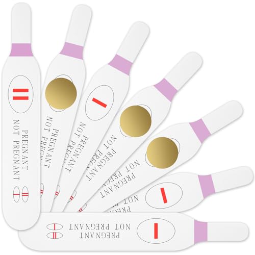 Sinload 40 Pcs Pink Scratch off Pregnancy Test Kit Baby Shower Games Baby Shower Games Baby Shower Scratch off Game for Girl
