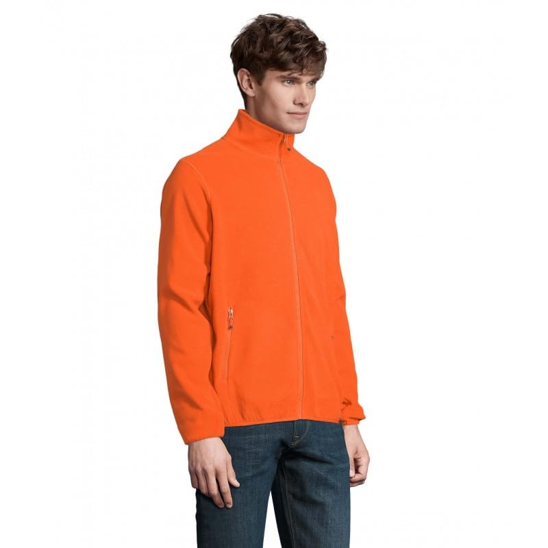 Veste micropolaire zippée homme SOL'S Factor orange taille M - 4