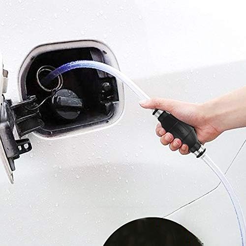 2 PCS Fuel Water Siphon Hand Pump,Portable Car Fuel Transfer Siphon Manual Hand Pump for Gas Gasoline Petrol Oil Diesel Liquid Water Fish Tank