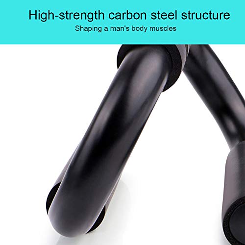 muxiao Barras push-up, alças para suportes de flexão em forma de S, barras de suporte push-up com pu