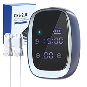 iKeener Slaaphulp voor slapeloosheid, draagbaar slaaphulpinstrument, met USB-oplader, snel inslapen, verbetering van lichte slaapangst, depressies, hoofdpijn