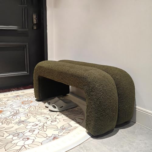 Banc à chaussures minimaliste blanc 60cm pour entrée et salon - 3