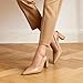 Imagen de DREAM PAIRS Tacones de Mujer Slingback con Tacón Grueso Punta Cerrada Zapatos de Oficina Cómodos para el Trabajo