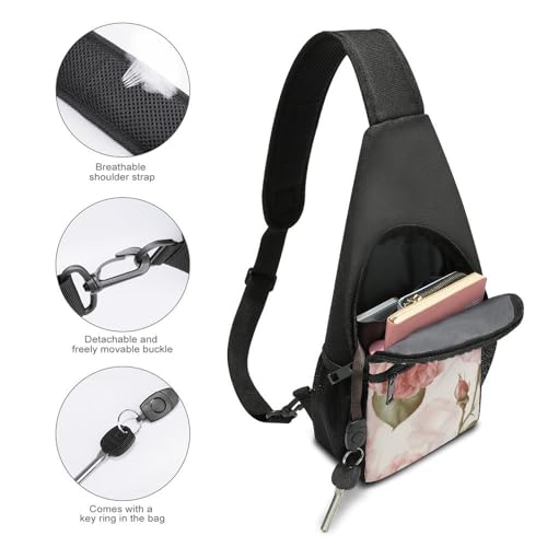 Bolso bandolera Beauty Roses para senderismo y viajes miniatura 4