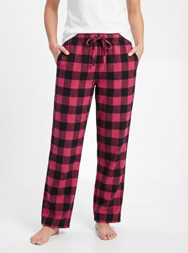 Image of Andrew Scott Women's Flannel Sleep Pants| Lounging PJ Pant | Drawstring & Pockets | Multi Packs & Colors