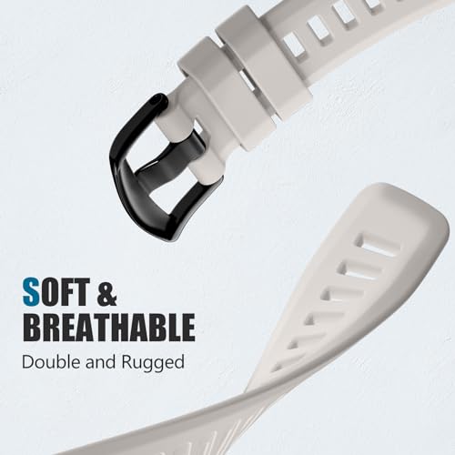 Geak GMI22-GJ-UKOU-TUNDRA Strap Compatible With Garmin Instinct Watch Bands,Soft Silicone Adjustable Replacement Band Fit For Instinct 2/Instinct Esports/Solar/Tide Military/Tactical Gps Smartwatch-Tundra Watch Band thumb #1