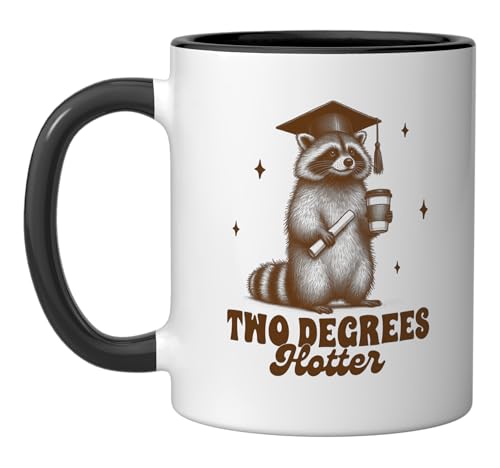 Taza de Cerámica Funny Raccoon Graduación 11oz miniatura 1