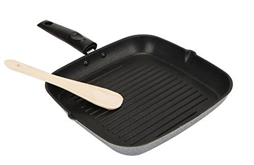 Non Stick Aluminium Grill Pan, Grey Metallic, 1 Piece