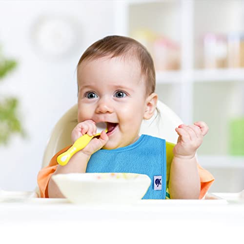 Nvatorfox 12 Pack Terry Drool Cotton Bibs, Unisex Baby Bibs With Fiber Filling Waterproof Baby Bibs For Feeding, Teething, Drooling (Boy) #TOP4