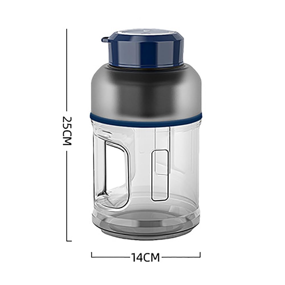Przenośny Kubek Na Sokowirówkę, Osobisty Blender Do Soków O Pojemności 1500 Ml Ze Słomką I 8 Ostrzami Z 304 Ostrzami Ze Stali Nierdzewnej, Akumulatory 18000 Obr./min I 2000 MAh*2, Do Na Imprezie