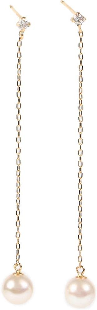 ピアス 「anq.」K10 マーキスパールピアス 淡水パール レディース k10