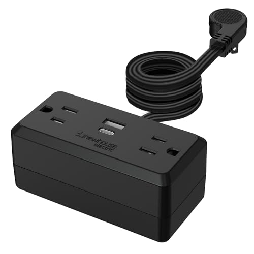 Newhouse Electric Enchufe con USB de 1250 vatios NHCP-001, Receptáculo con puertos USB y resistente a manipulaciones, Puerto USB Tipo A y Tipo C, Multitoma para mejoras del hogar miniatura 1