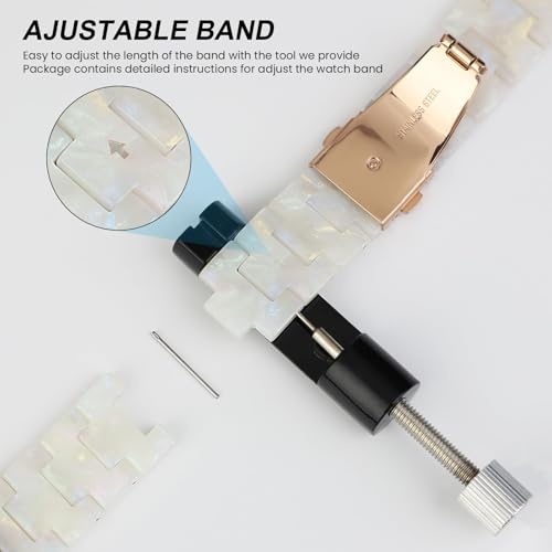 Correa de resina compatible con Pixel Watch 4/3 45mm miniatura 4
