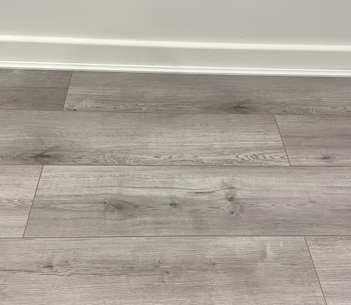 A2Z FLOORS Effect Laminate Flooring Planks – 4V Groove– Ideal for Kitchen, Bathroom, Living Room - 7mm – 1215mm x 198mm – 2.16m2 per Pack (CENTURY OAK)