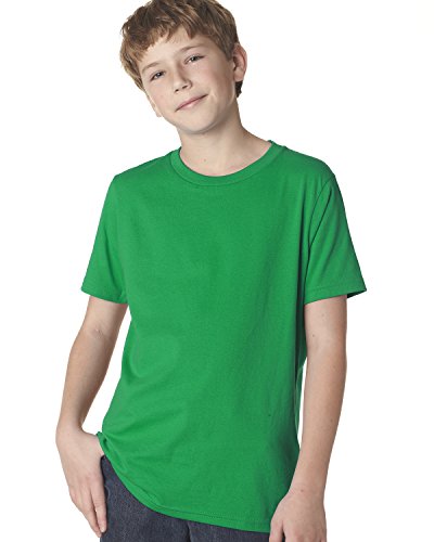 Next Level Youth Boys’ Cotton Crew S KELLY GREEN