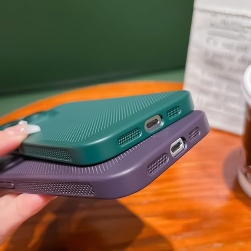 Coque de refroidissement iPhone 14 antichoc mince en PC rigide avec grille