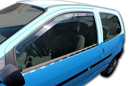 J&J Automotive Deflettori Antivento Per Twingo 5 Porte (2014+) – Apri I Vetri Anche Sotto La Pioggia!