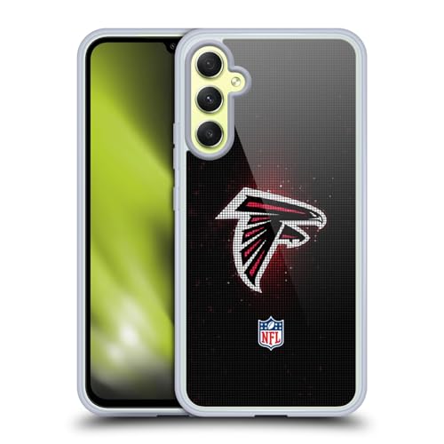 Head Hülle Designs Offizielle NFL LED Atlanta Falcons Artwork Gel Handyhülle Hülle [Militärischer Schutzgrad] Kompatibel mit Samsung Galaxy A34 5G