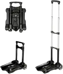 Carrinho de Mão Dobrável em Alumínio, Capacidade de 40 Kg, Marca IDEA