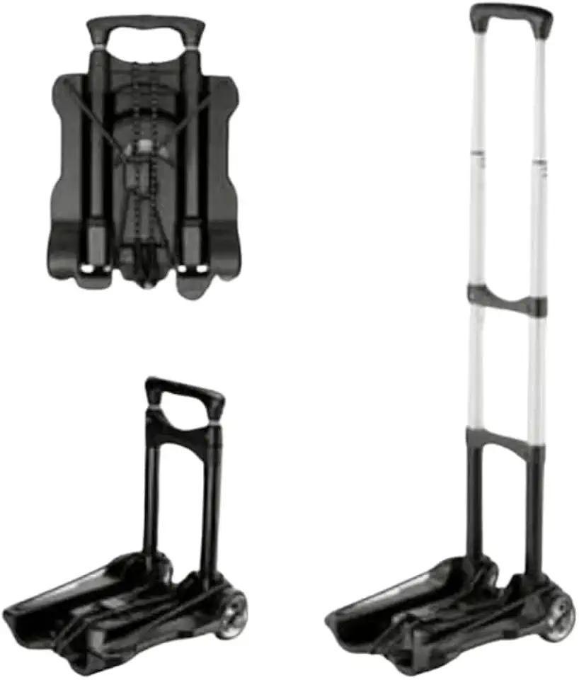 Carrinho de Mão Dobrável em Alumínio, Capacidade de 40 Kg, Marca IDEA