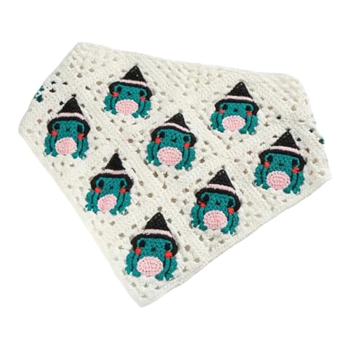 ClawsandPaws Animal Crochet Bandanas Headbands Hairbands Head Hair Scarf Knitted Floral Hair Accessories for Hair Styling Festival Y2K (Kitty Cat)