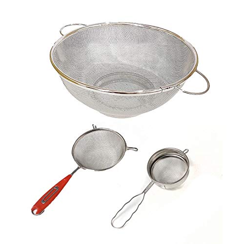 Buy TINYHUG Combo Pack of Colander,1SOUP Strainer 1STEA Strainer Online