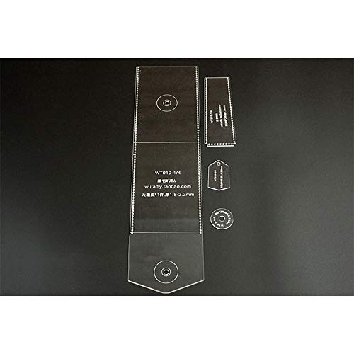 image for WUTA Leather Hard Disk Drive Carrying Case Pattern Acrylic Template Se