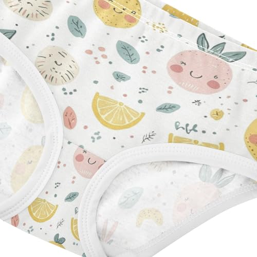 ZZKKO Lemon Cute Girls Underwear Toddler Panties for Girls Comfort Brief Size 2-8T3