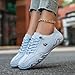Women's Casual Sneakers Slip On Low Heel Comfortable Walking Shoes Fashion Loafers for Outdoor Driving and Daily (Blue, 8)