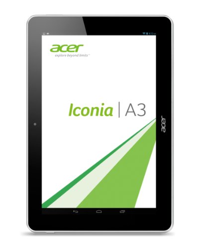Acer Iconia A3-A10 25,4 cm (10 Zoll) Tablet-PC (ARM MTK MT8125, 1,2GHz, 1GB RAM, 32GB eMMC, Android 4.2) weiß