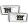 2Pcs Silver