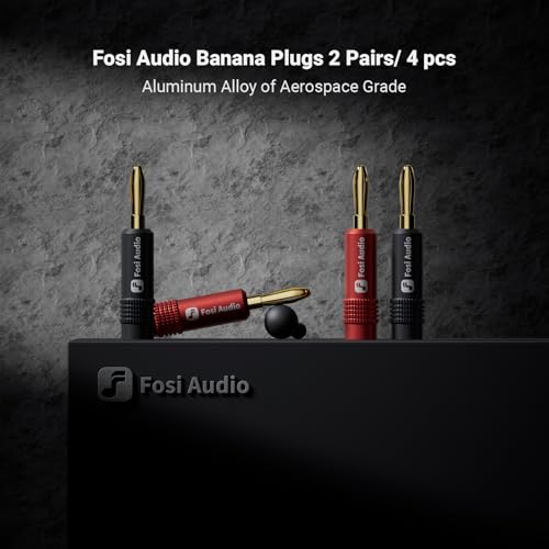 Fosi Audio Conectores Banana para Cable de Altavoz 4 Piezas miniatura 7