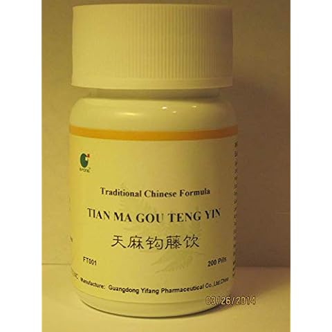 E-Fong Tian Ma Gou Teng Yin - Gastrodia and Uncaria Formula, 200 Pills Cover