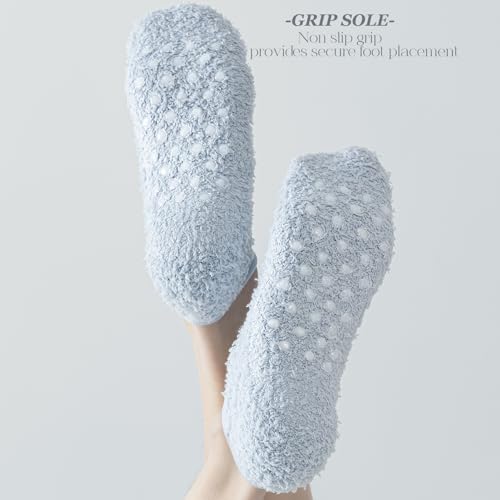 Image of 3Pairs Ankle Socks Low cut Pom Pom Fluffy Fuzzy Warm Winter Plush Slipper Socks For Women